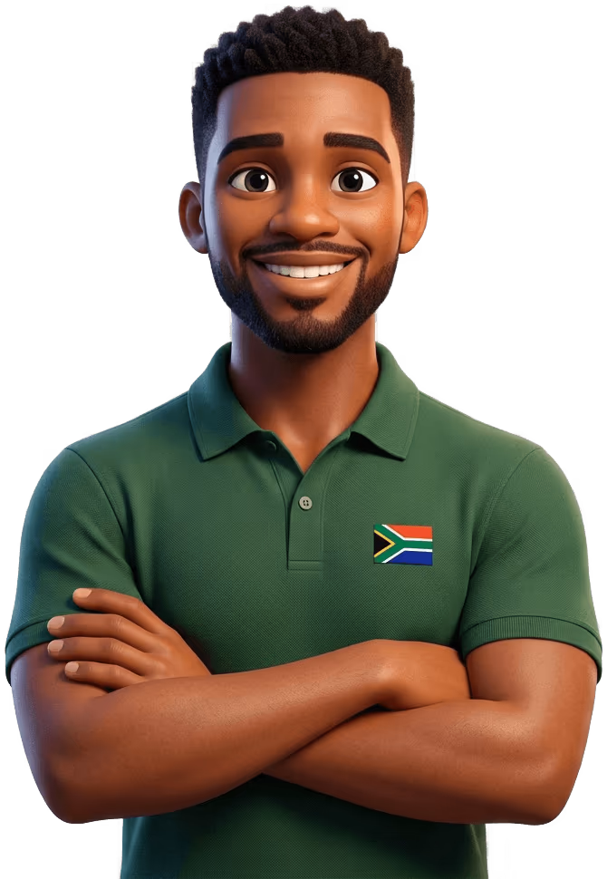 3D illustration of a professional male character representing Metrofibre