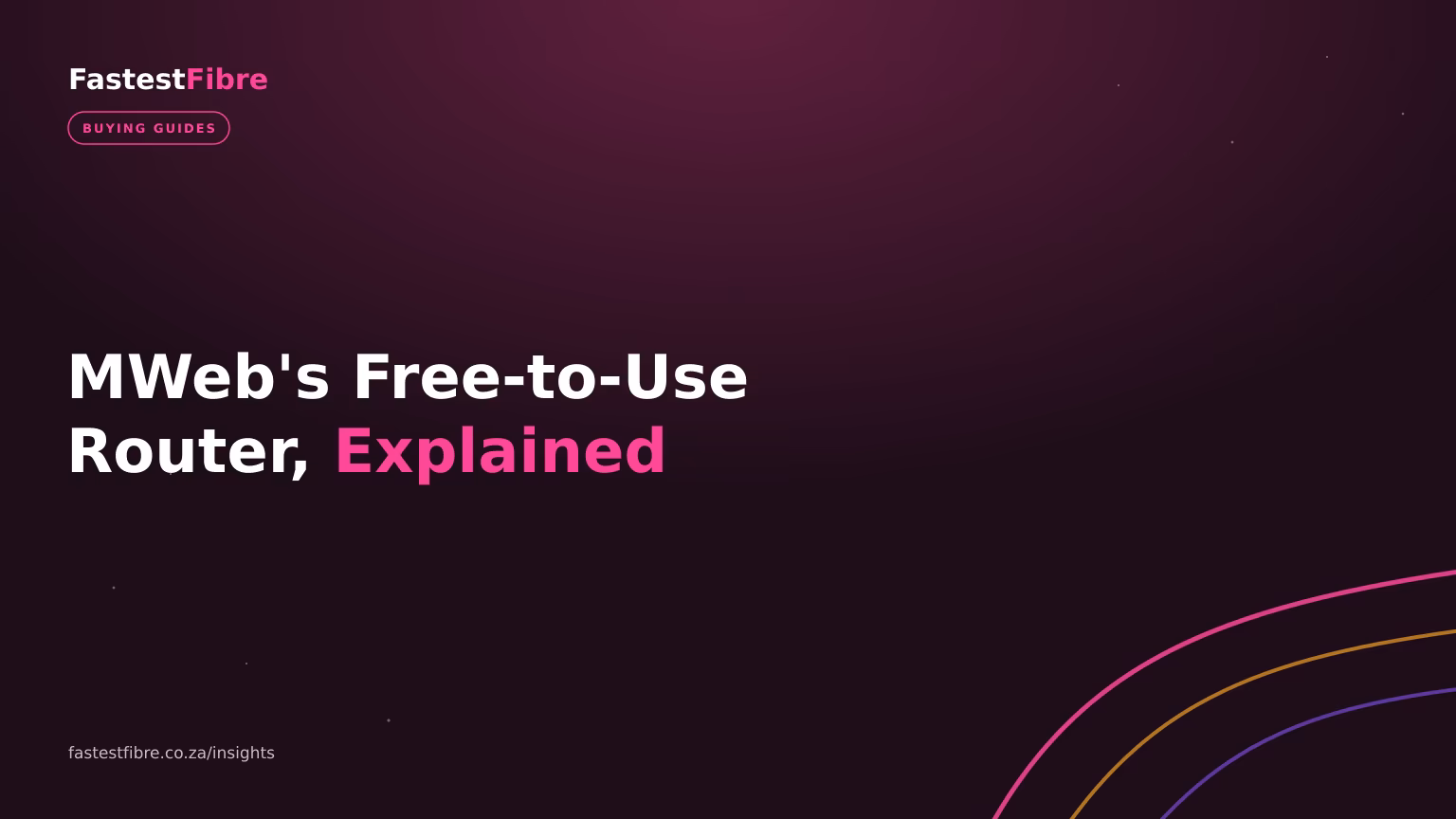 MWeb's Free-to-Use Router Explained: What You Actually Get