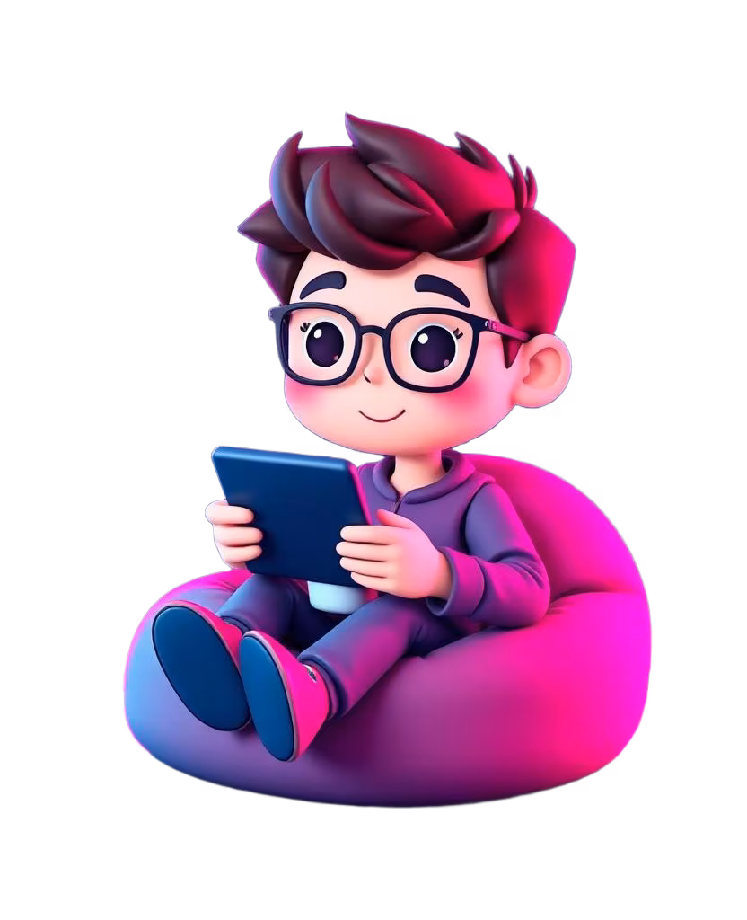 Casual home internet user character