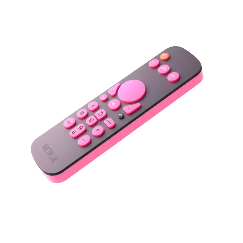 Pink Netflix streaming remote control
