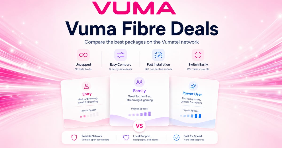 Vuma Fibre Deals & Prices 2026 | FastestFibre.co.za
